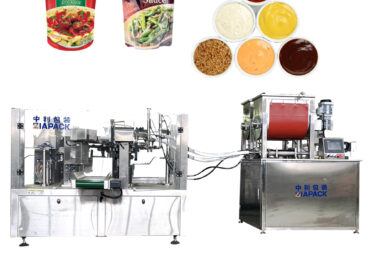 Automatic pre-made bag packaging machine for sauce