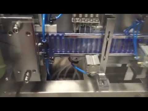 Automatinė plastikinė alyvuogių aliejaus ampulės pripildymo mašina