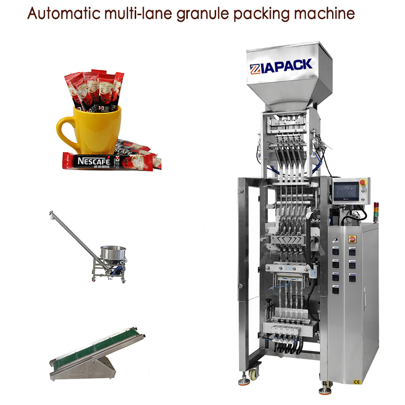 Automatinė kelių juostų granulių pakavimo mašina